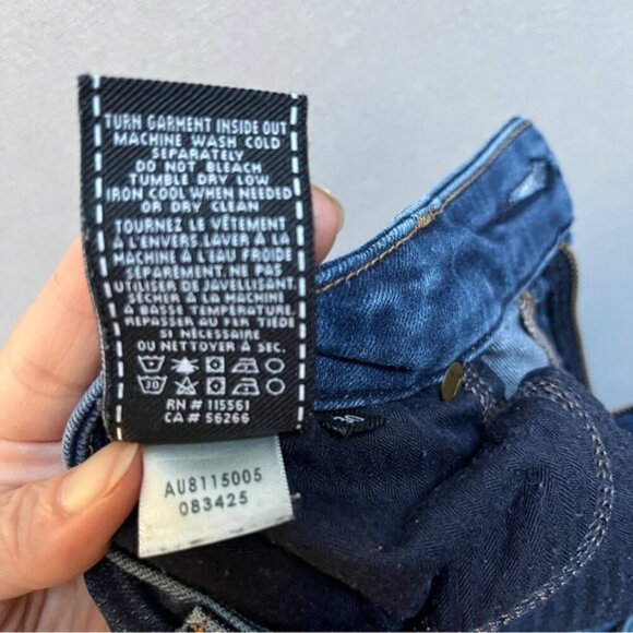 7 For All Mankind Kimmie crop denim jeans Sz 30 - Picture 3 of 13